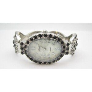 Women Vivani Quartz WR Analog 24mm Dial Bangle Cuff Watch (G951) "New Battery"